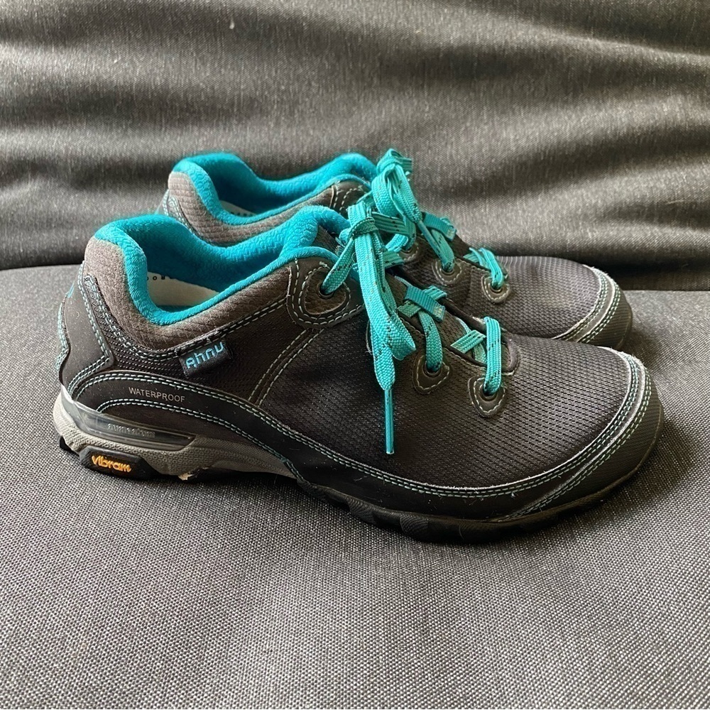 Ahnu Teva Sugarpine II WP Black Ripstop Shoes Hiking Trail Women's Size 8.5